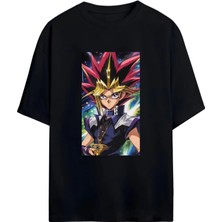 Von Labas Yu-Gi-Oh! Tutkunlarına Özel Unisex Oversize Pamuklu Tişört