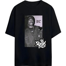 Von Labas Tupac Shakur - Thug Lıfe  Yüksek Baskı Kaliteli Unısex Yeni Sezon Oversıze Pamuklu  T-Shırt