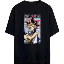 Von Labas Yu-Gi-Oh! Tutkunlarına Özel Unisex Oversize Pamuklu Tişört
