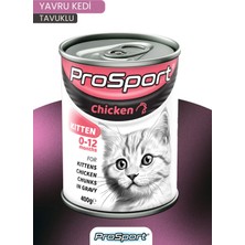 Prosport Tavuklu Chunk Yavru Kedi Konserve Yaş Mama 400 gr
