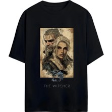 Von Labas The Wıtcher Tasarımlı Unısex Oversıze Pamuklu Tshırt