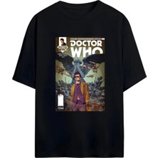 Von Labas Doctor Who Tasarımlı Unısex Oversıze T-Shırt