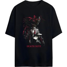 Von Labas Death Note Unısex Oversıze Pamuklu Penye Tshırt