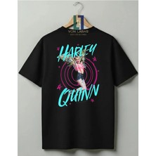 Von Labas Harley Quinn Tasarımlı %100 Pamuklu Unisex Tişört