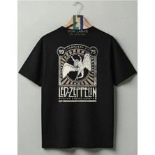 Von Labas LED Zeppelin Tasarımlı Unisex %100 Pamuklu Premium Tişört