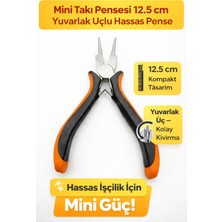 Neler Geldi Neler Mini Dış Segman Pensesi Düz Uçlu Mini Kıvırma Takı - Hobi Pensesi - Yuvarlak Uçlu Takı Pensesi