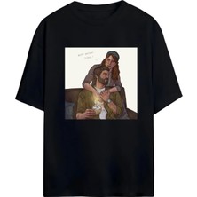 Von Labas The Last Of Us Tasarımlı Unısex Oversıze Pamuklu Tshırt