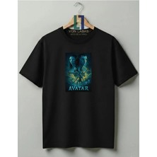 Von Labas Avatar Tasarımlı %100 Pamuklu Unisex Yüksek Baskı Kaliteli Tişört