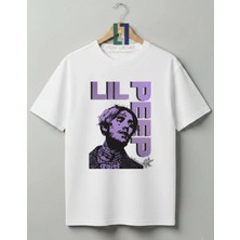 Von Labas Lil Peep Hellboy Özel Tasarım Baskılı %100 Pamuklu Unisex Tişört