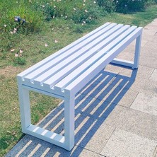 Nuvvo Generisch Bu Siyah 99 cm Uzunluğunda Bahçe Bankı, 2 – 3 Kişilik, Sağlam Metal Iskelet, Latalı Oturak, Hava Şartlarına Dayanıklı Teras Mobilyası, Parklar, Çimler, Avlular ve Okullar Için