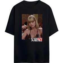 Von Labas Scarface Elvıra Tasarımlı Yüksek Baskı Kaliteli Unısex Yeni Sezon Oversıze Pamuklu  T-Shırt