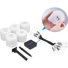 Eser Ticarett Güneş Enerjili Solar Bahçe Aydınlatması – 20 Ledli Dekoratif Beyaz Fener Zinciri