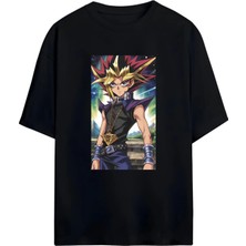 Von Labas Yu-Gi-Oh! Tutkunlarına Özel Unisex Oversize Pamuklu Tişört