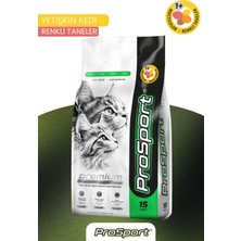 Prosport Renkli Tavuklu Yetişkin Kedi Maması 15 kg