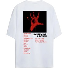 Von Labas System Of A Down Album Cover Unısex Pamuklu Sırt ve Göğüs Tasarımlı Tshırt
