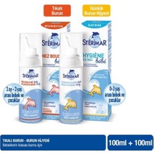 Sterimar 100 ml Isotonic ve Hipertonik Baby Burun Spreyi 0-3 Yaş İçin Tıkalı Burun Hijyeni