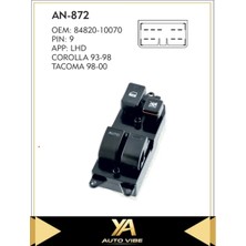 Universal Corolla Cam Düğmesi Cam Anahtar Toyota Corolla 93-98 Camry Tacoma 98-00 Sol Çiftli 9pin