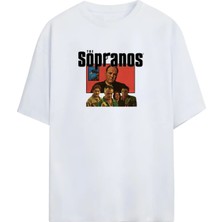 Von Labas The Sopranos-Tony Soprano Bada Bing Kulübü Özel Tasarım | Unisex Pamuklu Tişört