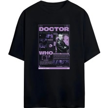 Von Labas Doctor Who Tasarımlı Unısex Oversıze Pamuklu Tshırt