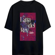 Von Labas Lana Del Rey Tasarımlı Unısex Yeni Sezon Oversıze Pamuklu  T-Shırt