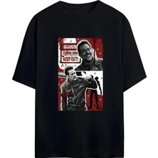 Von Labas The Walkıng Dead Tasarımlı Yüksek Baskı Kaliteli Unısex Yeni Sezon Oversıze Pamuklu T-Shırt