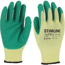 Starline E-54 Lateks Kaplamalı Iş Eldiveni Dayanıklı ve Kaymaz Kavrama