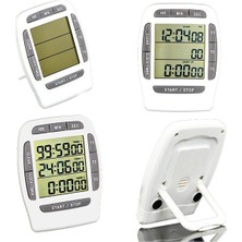 3'lü Timer ve Kronometre Seti, Laboratuvar Saati, Hassas Ölçüm Araçları
