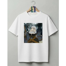 Von Labas The Witcher Tasarımlı Premium Baskılı Tişört - Özel Tasarım %100 Pamuklu T-Shirt