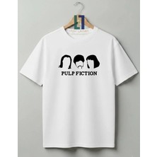 Von Labas Pulp Fiction Tasarımlı Premium Unisex %100 Pamuklu Yüksek Kalite Baskılı Tişört Tvd