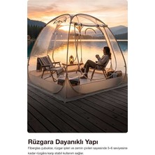 Bosile 3-4 Kişilik Panoramik Şeffaf Kamp Çadırı 350*350*205CM