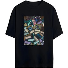 Von Labas Yu-Gi-Oh! Tutkunlarına Özel Unisex Oversize Pamuklu Tişört