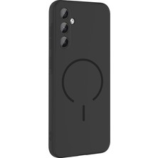 Adige Samsung Galaxy A37 Kılıf Silikon Meta Araç Tutucu Özellikli + Ekran Koruyucu