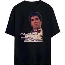 Von Labas Tony Montana Scarface Unısex Oversıze T-Shırt