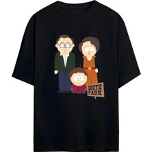 Von Labas South Park Tasarımlı Unısex Yeni Sezon Oversıze Pamuklu  T-Shırt