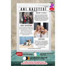 nevty a new world Anı Gazetesi Posteri, Doğum, Özel Gün, Nişan, Düğün, Her An İçin Kişiselleştirilebilir Hatıra/A4 MDF Çerçeve + Metal Baskı