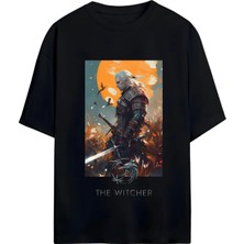 Von Labas The Wıtcher Tasarımlı Unısex Oversıze Pamuklu Tshırt
