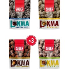 Züber Lokma Avantaj Paketi 96 gr x 6 Adet (Hindistan Cevizi, Fındıklı Kakao, Limon)