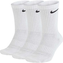 Nike Everyday Cushion Crew Unisex Çorap Beyaz Renk 3'lü Paket S Beden Konforlu Kullanım