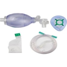 Yetişkin Pvc Ambu Seti, Suni Solunum Maskesi, Güvenli ve Konforlu Kullanım