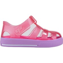 Igor Kız Çocuk Sandalet Pembe Renkli S10270-018 Tam Kalıp Rahat Kullanım
