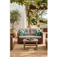 Kalyon Home Pucon Bahçe Balkon Rattan Oturma Grubu 4 Kişilik 2+1+1 Koltuk Takımı