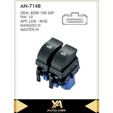 Universal Opel Cam Düğmesi Cam Anahtar Sol Movano Kangoo Iıı-Master Iıı Çiftli 10-->mavi Soket