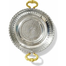 Mini Bakır Servis Tavası-Sunum Marbey Orijinal Bakır Tava