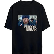 Von Labas Prıson Break Tasarımlı Unısex Yeni Sezon Oversıze Pamuklu  T-Shırt