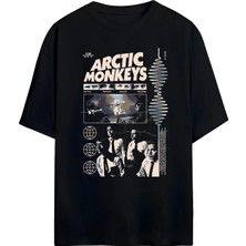 Von Labas Arctic Monkeys Tasarımlı Unisex Pamuklu T-Shirt