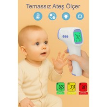Temassız Kızıl Ötesi Ateş Ölçer Vücut ve Alından Termometre