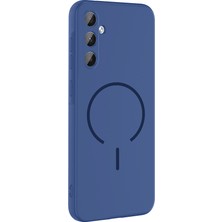 Adige Samsung Galaxy A37 Kılıf Silikon Meta Araç Tutucu Özellikli + Ekran Koruyucu