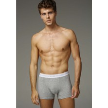 Eros Boxer Erkek Compact 3 Lü Karışık Renk XL Paça Tipi Desenli İç Giyim