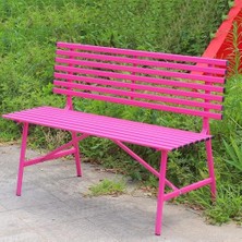 Nuvvo Bu Dış Mekan Metal Bahçe Bankı, Hava Şartlarına Dayanıklı, Toz Kaplamalı, Çıtalı Oturma ve Arkalık Dahil, Veranda, Bahçe Için Ideal, Kapasiteli