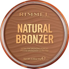 Rimmel London Natural Bronzer 003 Sun Set Bronzlaştırıcı Pudra SPF Özellikli Doğal Görünüm